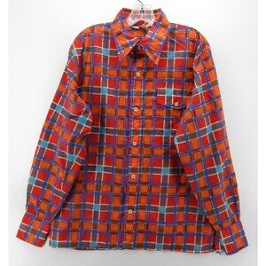VINTAGE Skyr Shirt Medium Button Up 70s Psychedelic Disco Mod Retro
